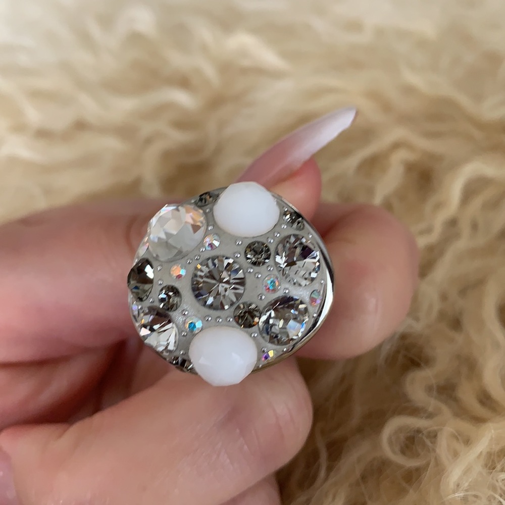 Swarovski multi stone ring.  Size 58